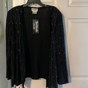 Brilliant by J.A. Black Beaded Jacket. Size 4X